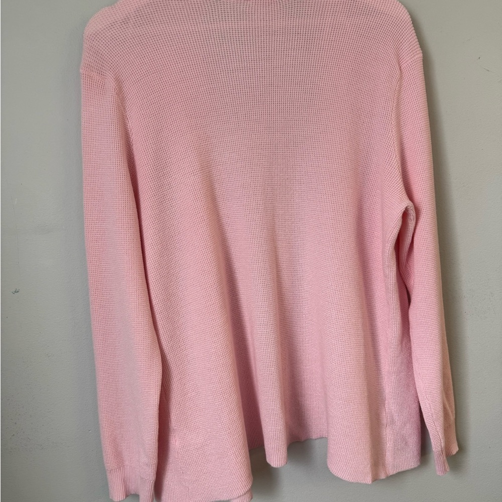 Cyrus Soft Pink Open-Front Cardigan - Picture 4 of 5